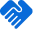 Blue abstract arrow icon for workflow and navigation design