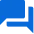 Icon showing two speech bubbles representing a dialogue