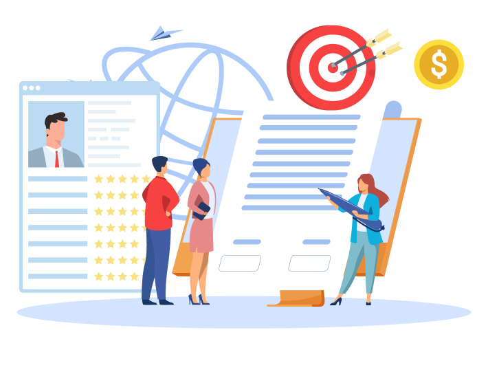 Hiring custom app developers with profiles and contracts