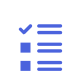 Clipboard icon with checklist