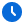 Blue clock icon symbolising time zone management 
