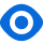 Blue eye icon representing ERP/CRM project visibility and transparency.