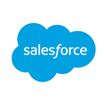 Salesforce cloud CRM logo in blue