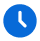 Icon of a clock, representing time-saving efficiency and timely delivery.